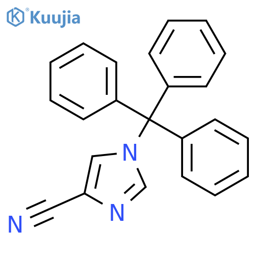 1-(Triphenylmethyl)-1H-imidazole-4-carbonitrile structure
