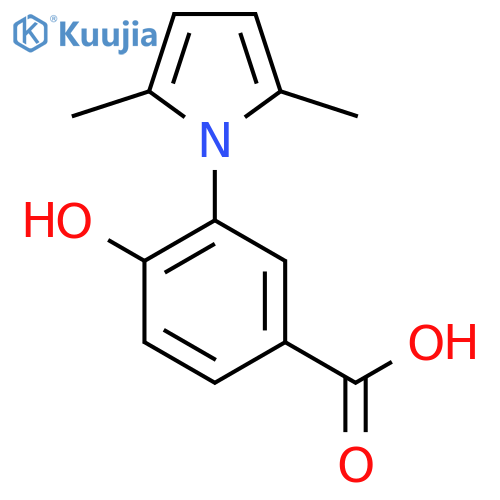 3-(2,5-Dimethyl-1H-pyrrol-1-yl)-4-hydroxybenzoic acid structure