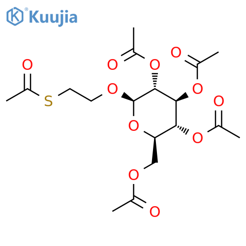 2’-(Acetylthio)ethyl 2,3,4,6-Tetra-O-acetyl-β-D-glucopyranoside structure