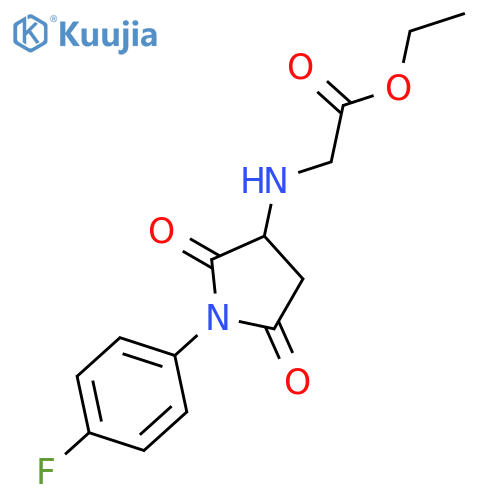 Ethyl N-1-(4-Fluorophenyl)-2,5-dioxopyrrolidin-3-ylglycinate structure