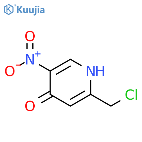 4(1H)-Pyridinone,2-(chloromethyl)-5-nitro- structure