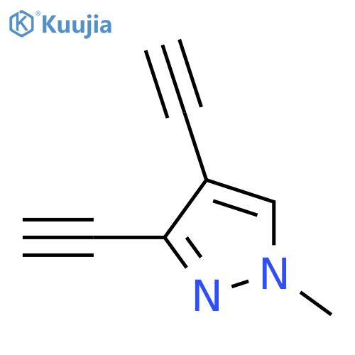 1H-Pyrazole,3,4-diethynyl-1-methyl- structure