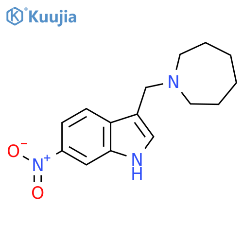 3-(Azepan-1-ylmethyl)-6-nitro-1H-indole structure