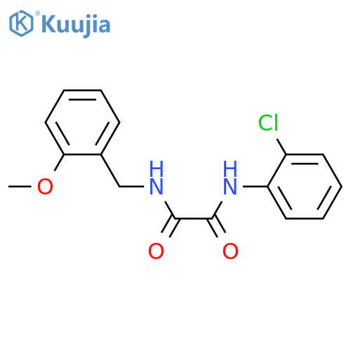 N-(2-chlorophenyl)-N'-(2-methoxyphenyl)methylethanediamide structure