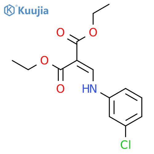 Diethyl 2-(((3-chlorophenyl)amino)methylene)malonate structure