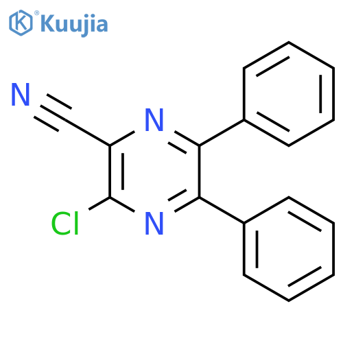 3-Chloro-5,6-diphenylpyrazine-2-carbonitrile structure