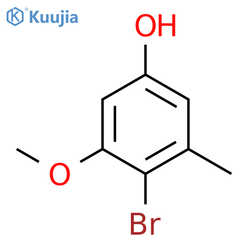 Phenol, 4-bromo-3-methoxy-5-methyl- structure