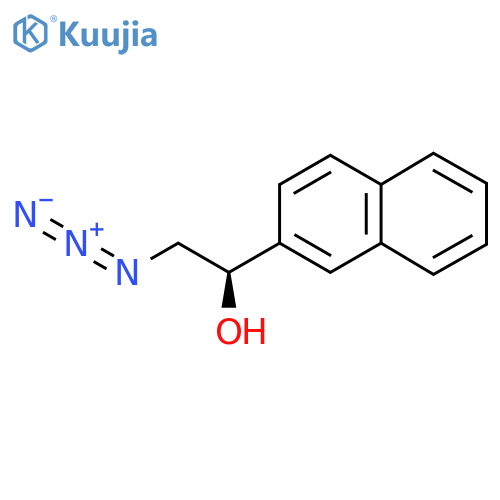 (1R)-2-azido-1-(naphthalen-2-yl)ethan-1-ol structure