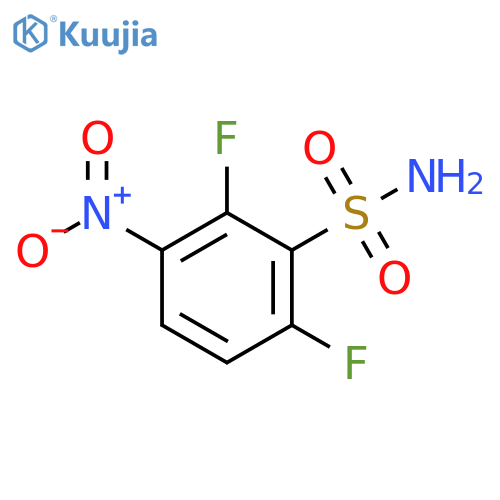 2,6-difluoro-3-nitrobenzene-1-sulfonamide structure