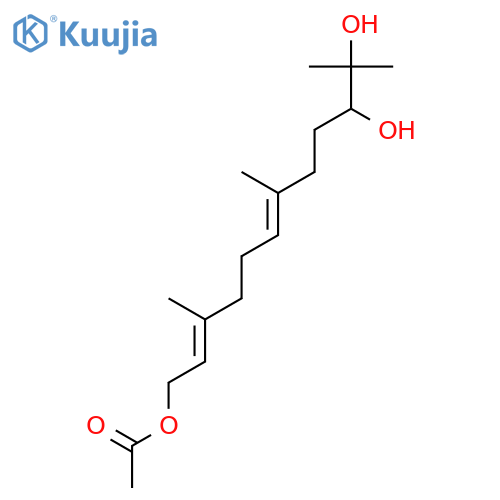 (2E,6E,10S)-3,7,11-Trimethyl-2,6-dodecadiene-1,10,11-triol 1-Acetate structure