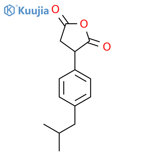 3-4-(2-methylpropyl)phenyloxolane-2,5-dione structure