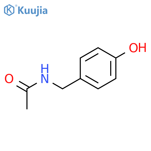 Acetamide, N-[(4-hydroxyphenyl)methyl]- structure