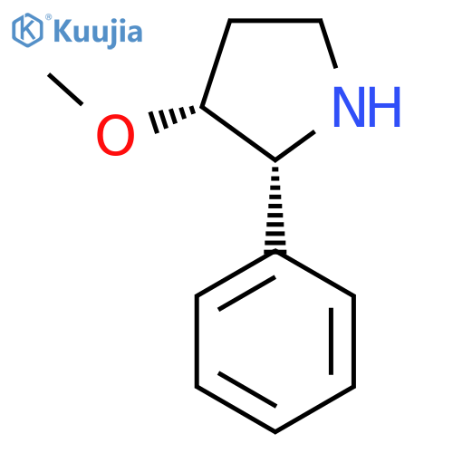rac-(2R,3R)-3-methoxy-2-phenylpyrrolidine structure