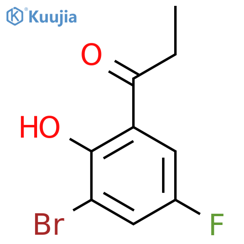 1-(3-Bromo-5-fluoro-2-hydroxyphenyl)propan-1-one structure