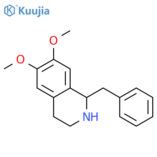 Isoquinoline, 1,2,3,4-tetrahydro-6,7-dimethoxy-1-(phenylmethyl)- structure