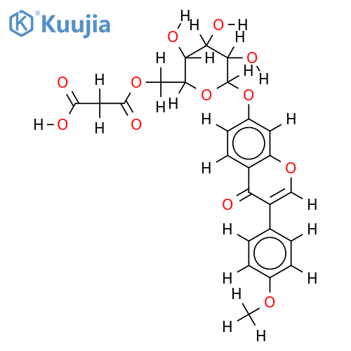Formononetin 7-O-β-D-Glucoside 6''-O-malonate structure