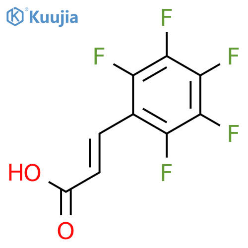 3-(pentafluorophenyl)prop-2-enoic acid structure