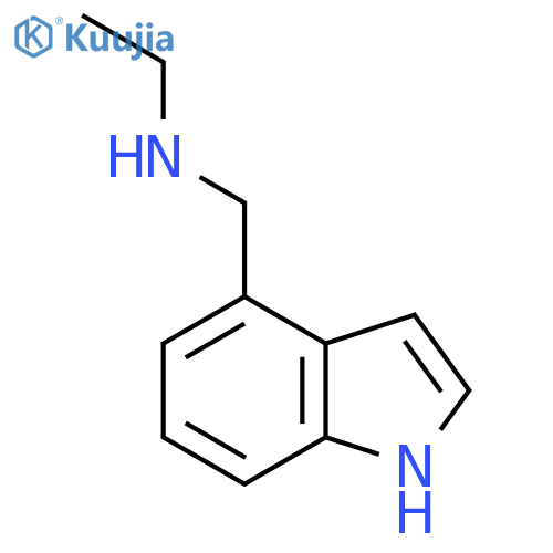 Ethyl(1H-indol-4-ylmethyl)amine structure
