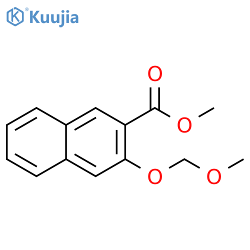 2-Naphthalenecarboxylic acid, 3-(methoxymethoxy)-, methyl ester structure