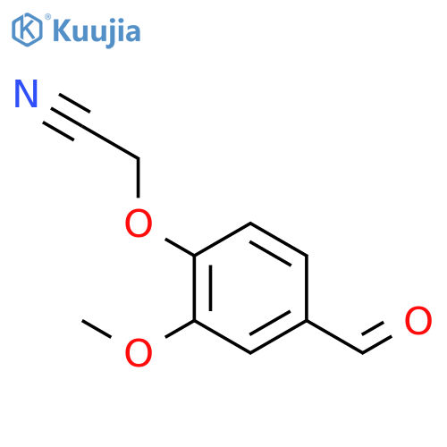 (4-formyl-2-methoxyphenoxy)acetonitrile structure