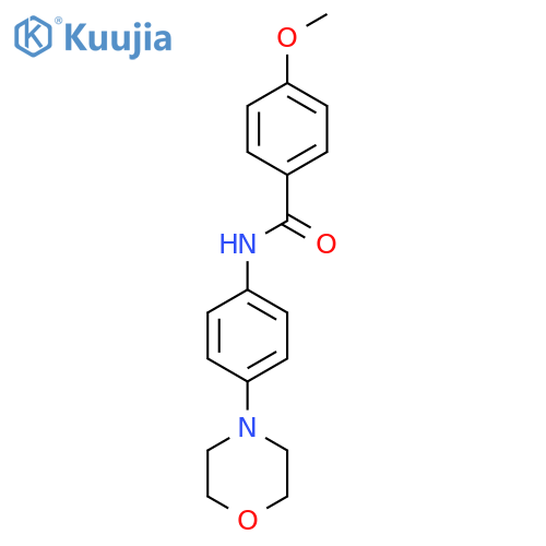 4-methoxy-N-[4-(morpholin-4-yl)phenyl]benzamide structure