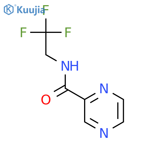 Pyrazinecarboxamide, N-(2,2,2-trifluoroethyl)- structure