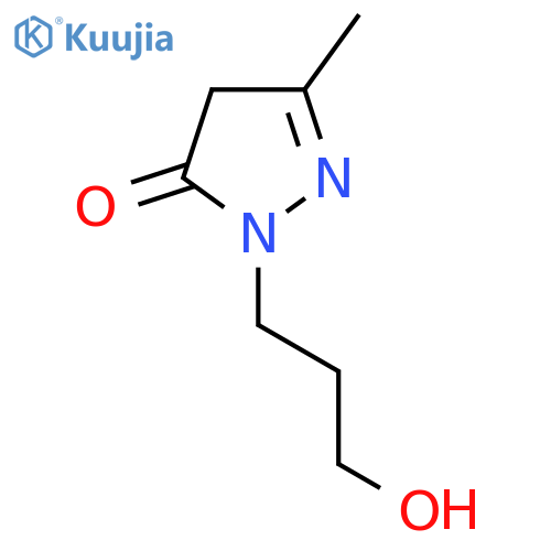 1-(3-Hydroxypropyl)-3-methyl-1h-pyrazol-5(4h)-one structure