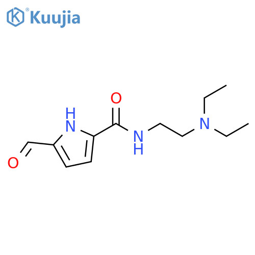 1H-Pyrrole-2-carboxamide, N-[2-(diethylamino)ethyl]-5-formyl- structure