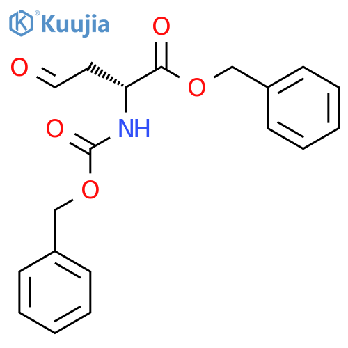 Butanoicacid, 4-oxo-2-[[(phenylmethoxy)carbonyl]amino]-, phenylmethyl ester, (2R)- structure