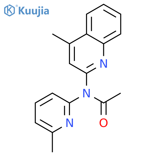N-(6-Methylpyridin-2-yl)-N-(4-methylquinolin-2-yl)acetamide structure