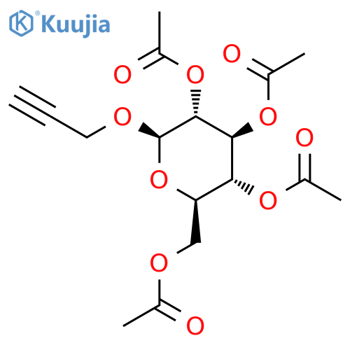 2-Propynyl-2,3,4,6-tetra-O-acetyl-b-D-glucopyranoside structure
