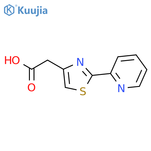 2-(2-(Pyridin-2-yl)thiazol-4-yl)acetic acid structure