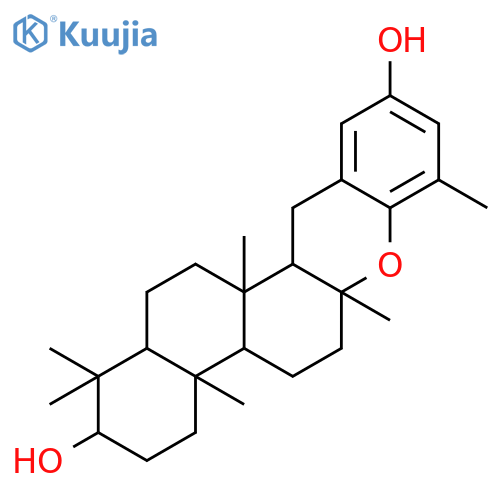 (2S,4aR,4bR,6aS,12aS,12bR,14aR)-1,1,4a,6a,8,12b-hexamethyl-2,3,4,4a,4b,5,6,6a,12,12a,12b,13,14,14a-tetradecahydro-1H-naphtho[2,1-a]xanthene-2,10-diol structure