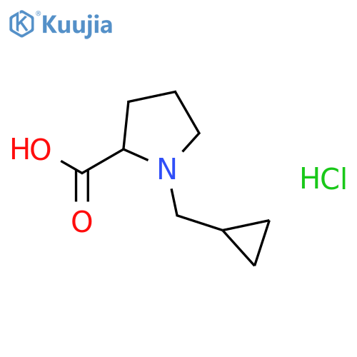 (2S)-1-(cyclopropylmethyl)pyrrolidine-2-carboxylic acid structure
