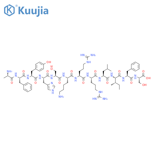 L-Serine,L-alanyl-L-phenylalanyl-L-tyrosyl-L-histidyl-L-seryl-L-lysyl-L-arginyl-L-arginyl-L-leucyl-L-isoleucyl-L-phenylalanyl- structure