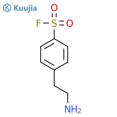 4-(2-aminoethyl)benzene-1-sulfonyl fluoride structure