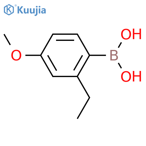 (2-Ethyl-4-methoxyphenyl)boronic acid structure