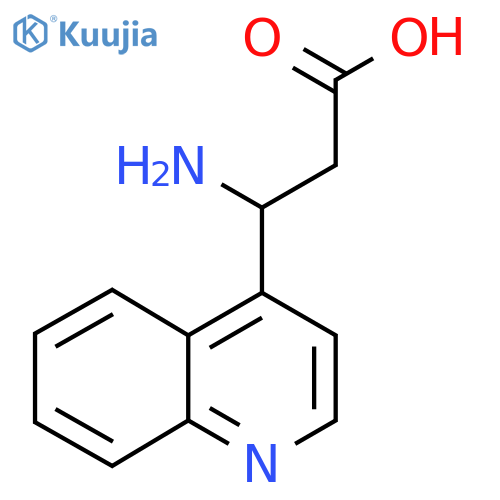 3-Amino-3-(quinolin-4-yl)propanoic acid structure