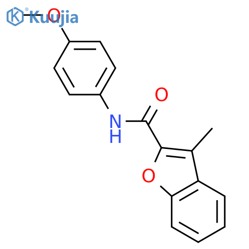 N-(4-methoxyphenyl)-3-methyl-1-benzofuran-2-carboxamide structure