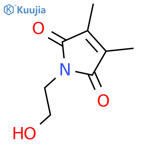 1H-Pyrrole-2,5-dione, 1-(2-hydroxyethyl)-3,4-dimethyl- structure