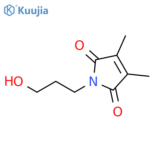 1H-Pyrrole-2,5-dione, 1-(3-hydroxypropyl)-3,4-dimethyl- structure