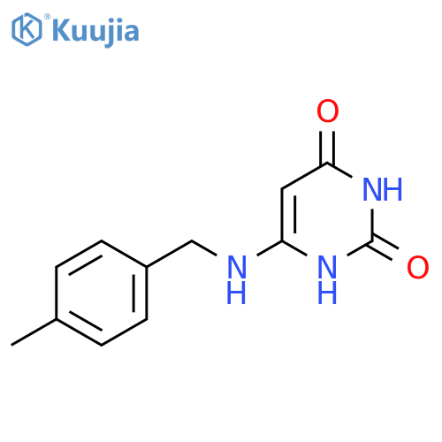 6-((4-methylbenzyl)amino)pyrimidine-2,4(1H,3H)-dione structure