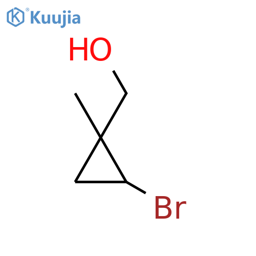 (2-bromo-1-methylcyclopropyl)methanol structure