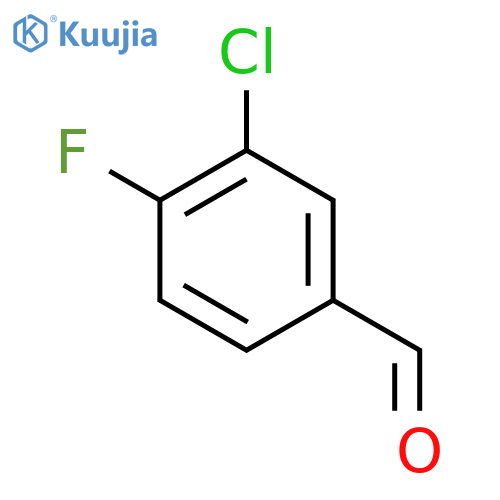 3-Chloro-4-fluorobenzaldehyde structure