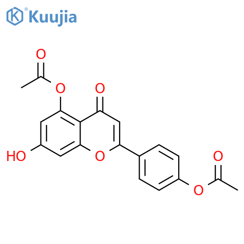 4',5,7-Trihydroxy-flavone 4',5-Diacetate structure