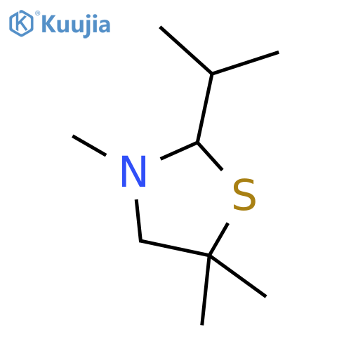 Thiazolidine,3,5,5-trimethyl-2-(1-methylethyl)- structure