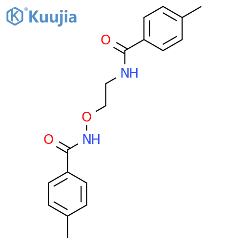 4-methyl-N-[2-[(4-methylbenzoyl)amino]oxyethyl]benzamide structure