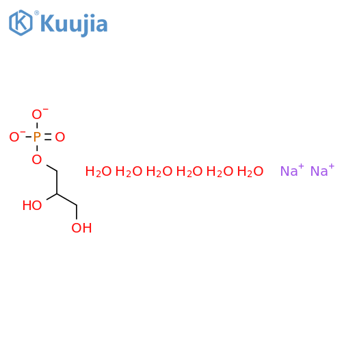 1,2,3-Propanetriol,1-(dihydrogen phosphate), sodium salt, hydrate (1:2:6) structure