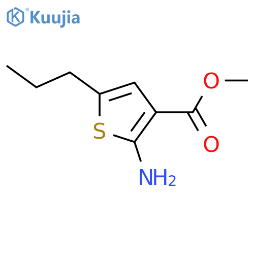 methyl 2-amino-5-propylthiophene-3-carboxylate structure