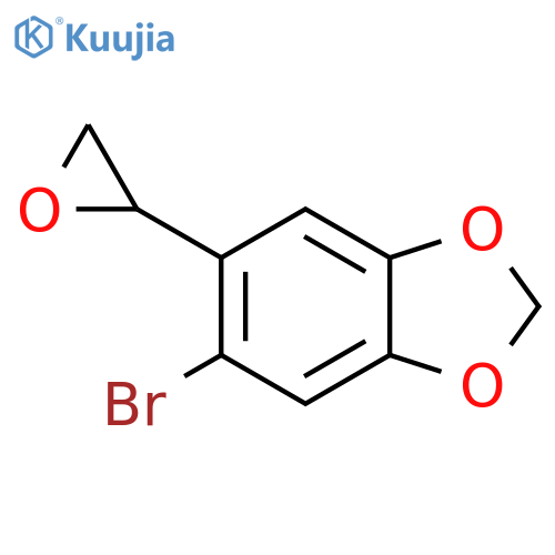 5-bromo-6-(oxiran-2-yl)-1,3-dioxaindane structure